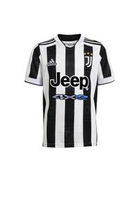 Adidas - Dom dziecka jersey Juventus 2021/22. Kolor: biały, czarny, wielokolorowy. Materiał: jersey. Sport: piłka nożna