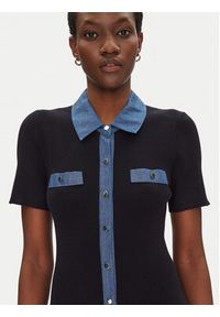 Morgan Sukienka dzianinowa 241-RMSISSI Granatowy Slim Fit. Kolor: niebieski. Materiał: wiskoza #3