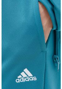 Adidas - adidas dres damski kolor turkusowy. Kolor: turkusowy. Materiał: dresówka #6
