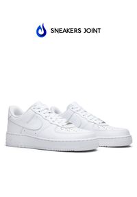Nike - NIKE - Sneakersy Air Force 1 Low All White. Kolor: biały. Materiał: guma. Szerokość cholewki: normalna. Model: Nike Air Force