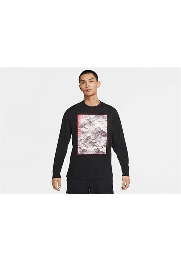 Koszulka sportowa męska Nike Air Jordan 23 Engineered. Kolor: czarny. Długość rękawa: długi rękaw. Długość: długie. Sport: koszykówka