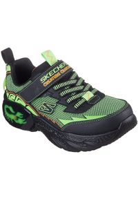 skechers - Adidasy Skechers Creature-crawlers, Dzieci. Kolor: zielony. Materiał: materiał