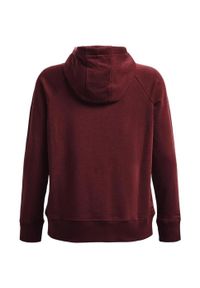 Under Armour - Bluza Z Kapturem Damska Polar Rival HB. Typ kołnierza: kaptur. Kolor: czerwony. Materiał: polar