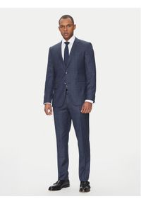 BOSS Garnitur H-Huge 50535401 Niebieski Slim Fit. Kolor: niebieski. Materiał: wełna #1