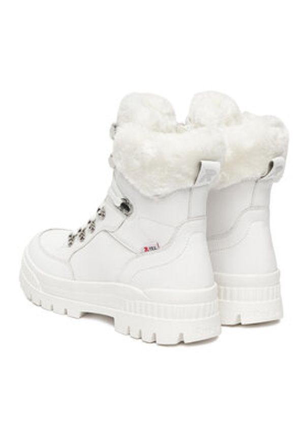 Rieker Trzewiki CEO-W2174-80 Biały. Kolor: biały. Materiał: skóra