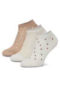 Nine West Skarpety krótkie KR_NW_FRESITA_Z_SS25 (3 PACK) Beżowy. Kolor: beżowy. Materiał: bawełna #1