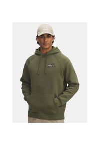 Bluza Under Armour Rival Fleece HBR Logo Hoodie. Kolor: zielony. Sport: fitness #1