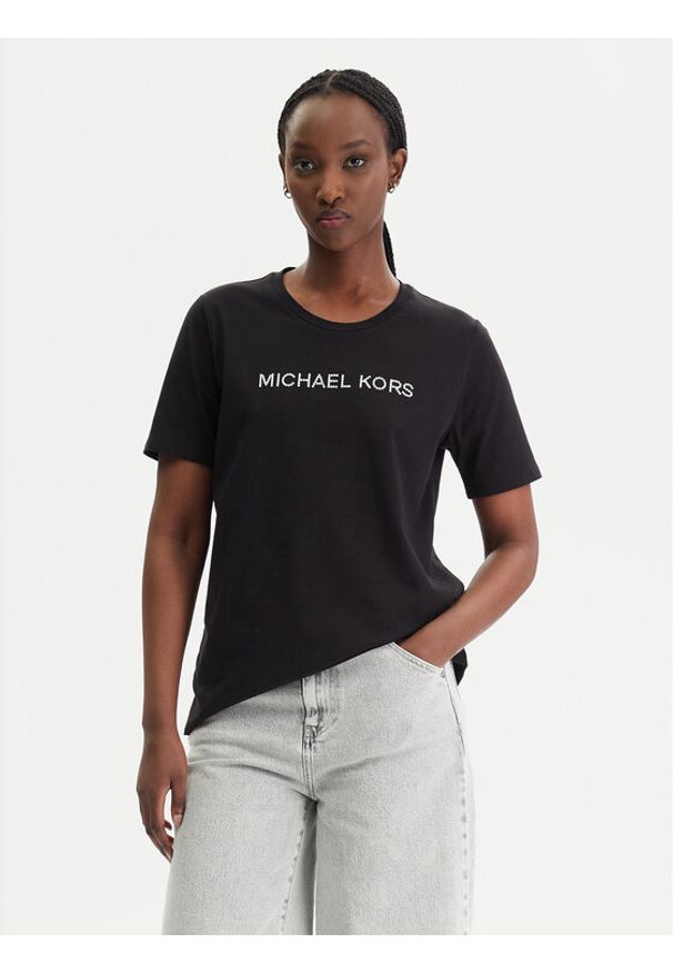 MICHAEL Michael Kors T-Shirt MR651QP97J Czarny Regular Fit. Kolor: czarny. Materiał: bawełna