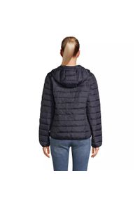 SOL'S - Damska kurtka z kapturem Sol's Stream. Typ kołnierza: kaptur. Kolor: niebieski. Materiał: puch. Styl: elegancki #1