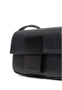 Calvin Klein Saszetka Iconic Plaque Camera Bag S K50K512254 Czarny. Kolor: czarny. Materiał: skóra #6