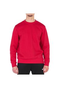 Joma - Bluza dresowa sportowa męska Montana Sweatshirt. Kolor: czerwony. Materiał: poliester, bawełna