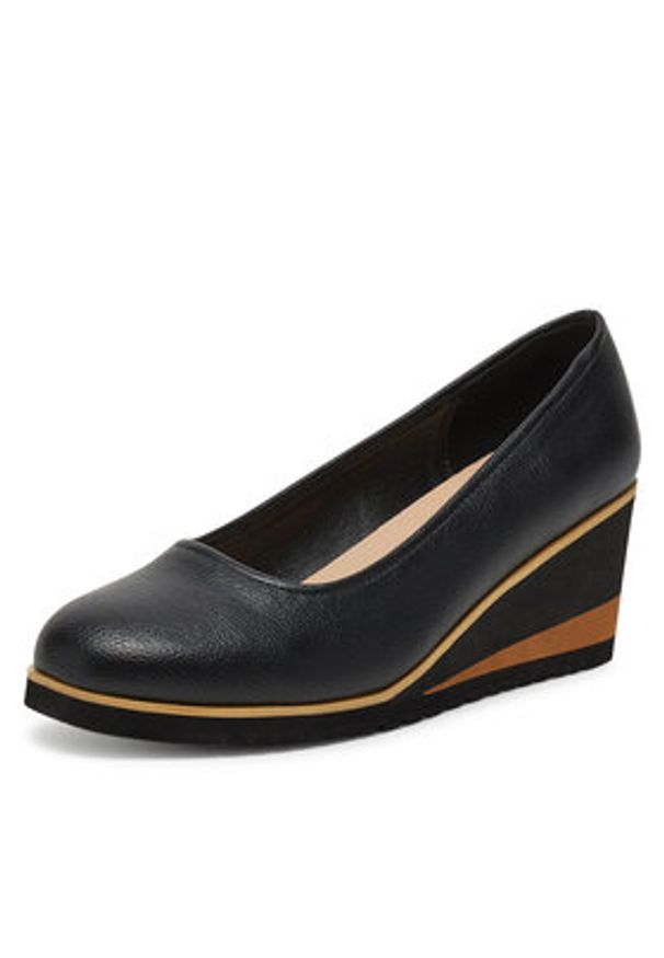 Clara Barson Półbuty WYL3396-5 Czarny. Kolor: czarny. Materiał: materiał