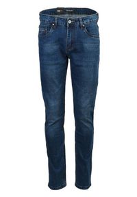 Pako Jeans - Spodnie Męskie, Jasne JEANSY, Regular Fit, Zwężana Nogawka -PAKO JEANS. Okazja: do pracy, na spotkanie biznesowe. Materiał: lycra, bawełna. Styl: biznesowy, klasyczny