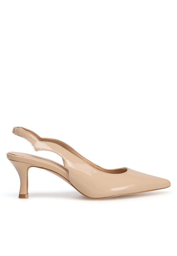 Sergio Bardi Sandały WFA2532-7Z-SB Beżowy. Kolor: beżowy. Materiał: lakier, skóra