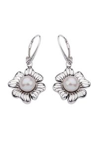 Polcarat Design - Srebrne kolczyki z perełką K 1565. Materiał: srebrne. Kolor: srebrny. Kamień szlachetny: perła #1