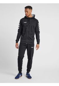 Bluza z kapturem sportowa męska Hummel Go Cotton Zip Hoodie. Typ kołnierza: kaptur. Kolor: czarny. Sport: taniec, joga i pilates