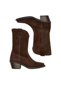 Badura Kowbojki EO-CAMILA-5031 Brązowy. Kolor: brązowy. Materiał: skóra, zamsz #8