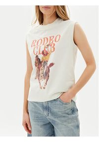 Wrangler Top Muscle 112362574 Biały Relaxed Fit. Kolor: biały. Materiał: bawełna #5