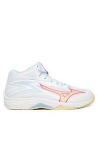 Mizuno Buty halowe Thunder Blade Z Mid V1GC2375 Biały. Kolor: biały. Materiał: skóra