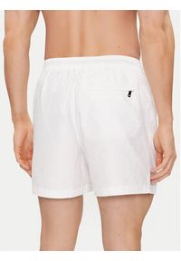 Calvin Klein Swimwear Szorty kąpielowe KM0KM00943 Biały Regular Fit. Kolor: biały. Materiał: syntetyk #2