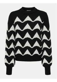 JDY Sweter Tina 15330567 Czarny Regular Fit. Kolor: czarny. Materiał: syntetyk, wiskoza #5
