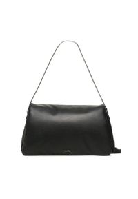 Calvin Klein Torebka Puffed Shoulder Bag K60K611020 Czarny. Kolor: czarny. Materiał: skórzane