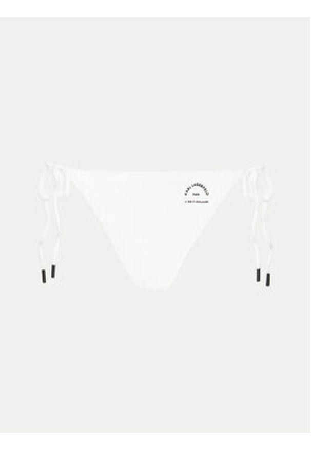 Karl Lagerfeld - KARL LAGERFELD Dół od bikini A1W46099 Biały. Kolor: biały. Materiał: syntetyk