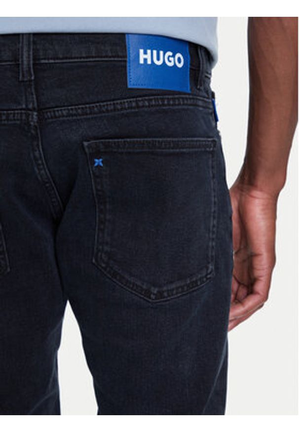 Hugo - HUGO Jeansy Zane 50541548 Granatowy Extra Slim Fit. Kolor: niebieski