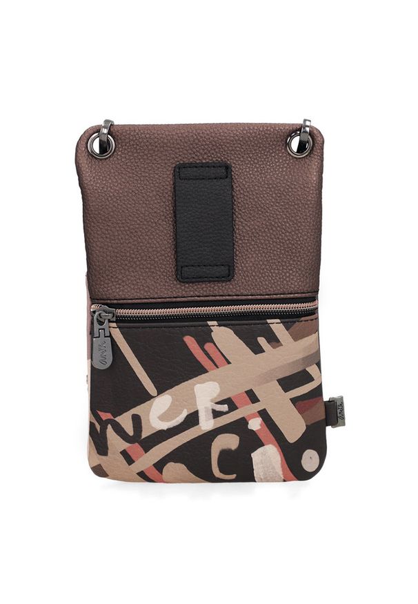 Brązowa Damska Torebka Na Telefon Anekke Mademoiselle. Kolor: brązowy. Styl: elegancki. Rodzaj torebki: na ramię