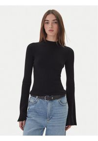 Kontatto Golf 3M0816C Czarny Regular Fit. Typ kołnierza: golf. Kolor: czarny. Materiał: syntetyk #1