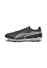 Buty piłkarskie męskie Puma 01 King Pro Fg Ag. Zapięcie: sznurówki. Kolor: czarny. Materiał: syntetyk, materiał. Szerokość cholewki: normalna. Sport: piłka nożna