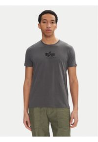 Alpha Industries T-Shirt Basic 118533 Czarny Regular Fit. Kolor: czarny. Materiał: bawełna