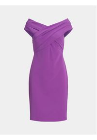 Lauren Ralph Lauren Sukienka koktajlowa 253936390004 Fioletowy Slim Fit. Kolor: fioletowy. Materiał: syntetyk. Styl: wizytowy #2
