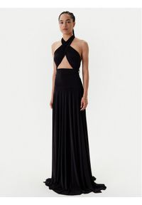 NORMA KAMALI Sukienka wieczorowa KK1253PLO61001 Czarny Slim Fit. Kolor: czarny. Materiał: syntetyk. Styl: wizytowy