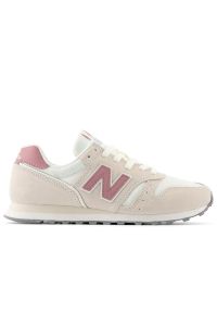 Buty New Balance WL373OK2 - beżowe. Okazja: na co dzień. Kolor: beżowy. Materiał: syntetyk, zamsz, materiał, guma, skóra. Szerokość cholewki: normalna. Model: New Balance 373