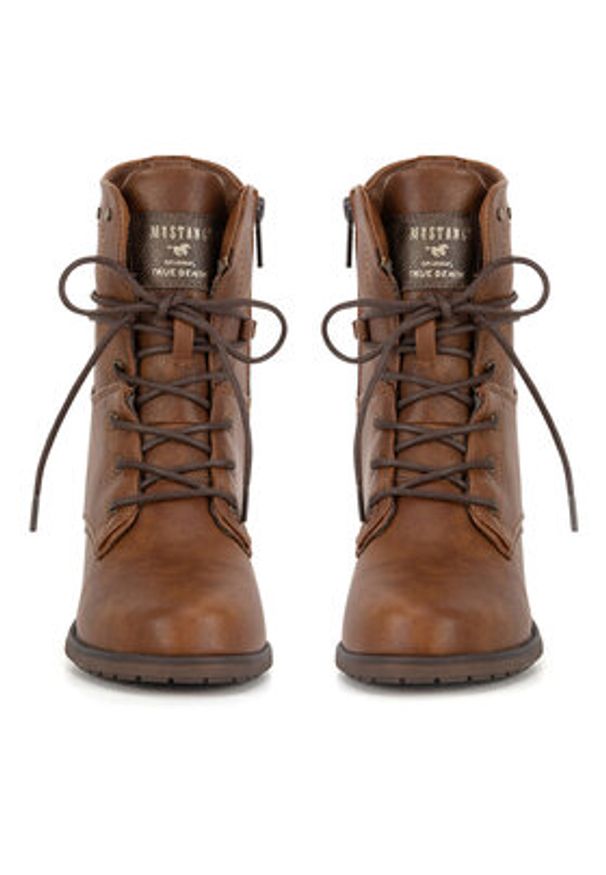 Mustang Trzewiki 1197-508 Brązowy. Kolor: brązowy. Materiał: materiał