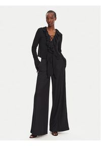 Eleh Bluzka ESS250026 Czarny Regular Fit. Kolor: czarny. Materiał: syntetyk