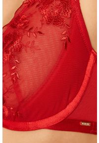 Dorina - Biustonosz Passion. Kolor: czerwony. Rodzaj stanika: biustonosz z fiszbinami, odpinane ramiączka #3