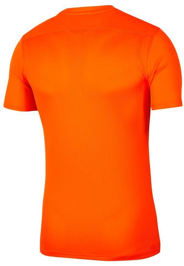 Koszulka do piłki nożnej dla dzieci Nike Dry Park VII JSY SS z krótkim rękawem. Kolor: pomarańczowy. Długość rękawa: krótki rękaw. Długość: krótkie