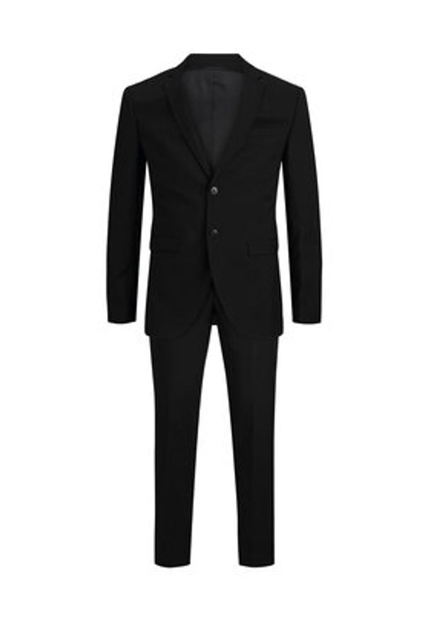 Jack & Jones - Jack&Jones Garnitur Franco 12181339 Czarny Super Slim Fit. Kolor: czarny. Materiał: syntetyk
