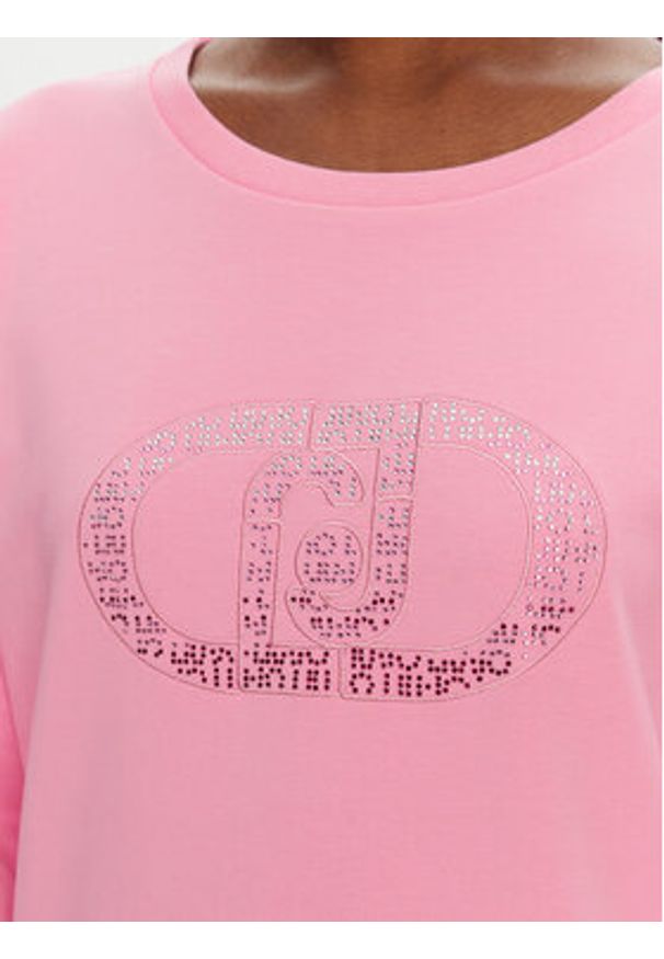 Liu Jo Sport Bluza TA5168 FS090 Różowy Regular Fit. Kolor: różowy. Materiał: bawełna. Styl: sportowy