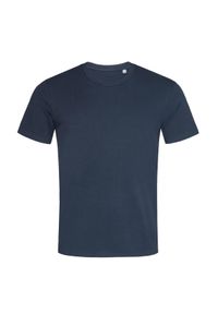 Stedman - Męska Koszulka Clive Crew Neck Relaxed Fit T-shirt. Kolor: niebieski