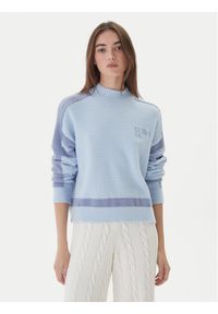 Guess Golf W5BR78 Z4242 Niebieski Relaxed Fit. Typ kołnierza: golf. Kolor: niebieski. Materiał: syntetyk