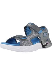skechers - Sandały Skechers Model Creature-splash Kolor Szary. Kolor: szary. Materiał: syntetyk, tkanina. Sezon: lato