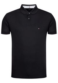 TOMMY HILFIGER - Tommy Hilfiger Polo 1985 MW0MW17770 Czarny Regular Fit. Typ kołnierza: polo. Kolor: czarny. Materiał: bawełna #3