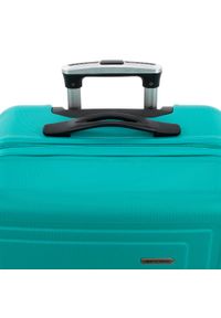 Wittchen - Średnia walizka z ABS-u tłoczona. Kolor: turkusowy. Materiał: guma. Wzór: geometria. Styl: klasyczny #2