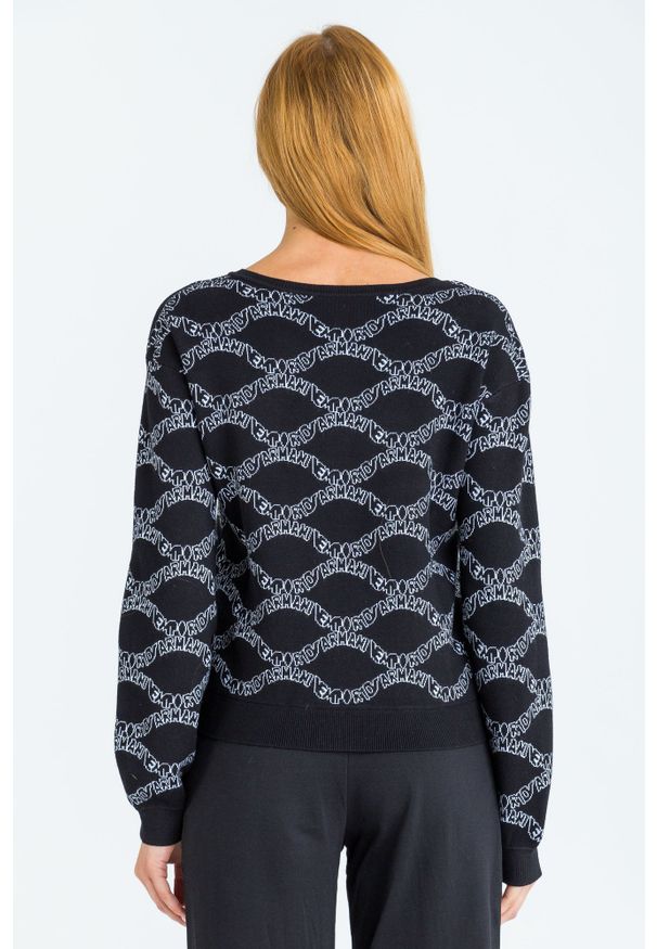 Emporio Armani - SWETER emporio armani. Okazja: na spacer. Długość rękawa: długi rękaw. Długość: krótkie. Wzór: gładki