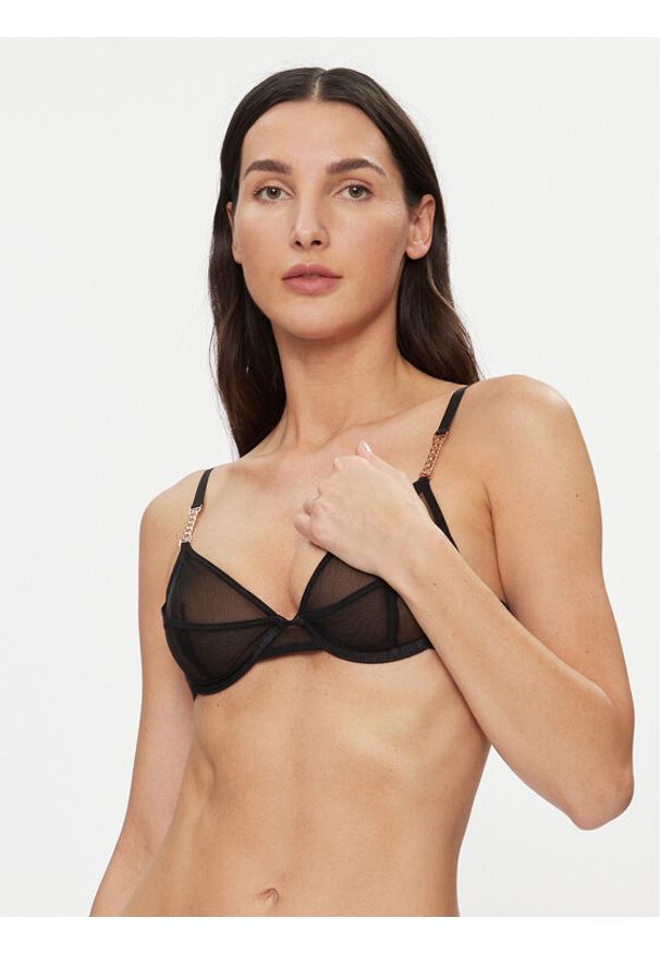 Bluebella Biustonosz z fiszbiną Rachel 42110 Czarny. Kolor: czarny. Materiał: syntetyk