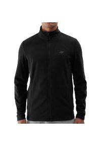 4f - Bluza 4F WSS24TFLEM17520S - czarna. Kolor: czarny. Materiał: poliester, polar. Sezon: zima