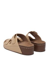 Go Soft Klapki CEO-W21202 Beżowy. Kolor: beżowy. Materiał: skóra #9